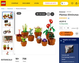 LEGO Botanicals Pack - 10281, 10329 y 10369