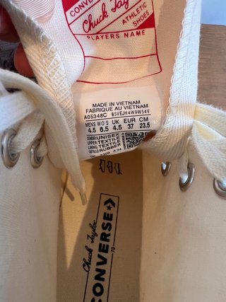 Converse Botas Tacón Blancas Nuevas