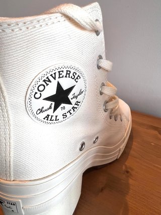 Converse Botas Tacón Blancas Nuevas