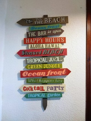 Cartel decorativo de madera de maison du monde