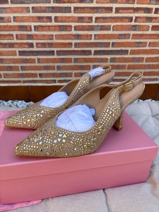 Zapatos Alma en Pena Piel Talla 39 Beige/Oro