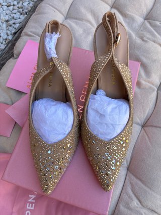 Zapatos Alma en Pena Piel Talla 39 Beige/Oro