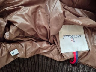 Parka Moncler impermeable T2 (S) Marrón