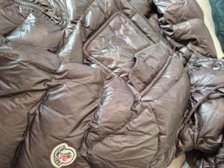 Parka Moncler impermeable T2 (S) Marrón