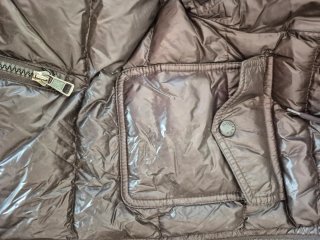 Parka Moncler impermeable T2 (S) Marrón