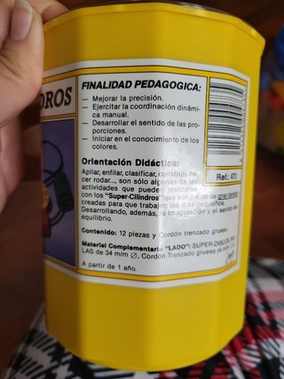 Juguete de coordinación Super Cilindros