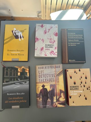 Lote 6 libros Roberto Bolaño