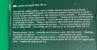Lijadora de banda Parkside PRS 750 A1