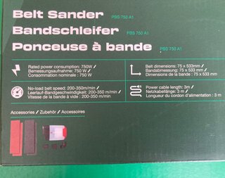 Lijadora de banda Parkside PRS 750 A1