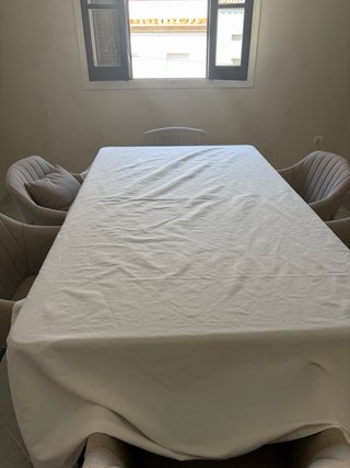 Mantel grande para mesa blanco