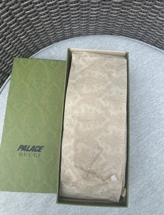 Chanclas Gucci Palace Rojas y Blancas