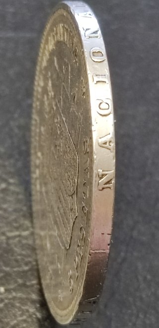 Moneda 5 Pesetas Plata 1870 G.P.