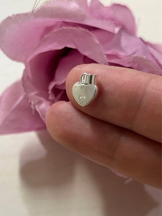 Maravilloso Colgante Corazón Rojo Plata 925