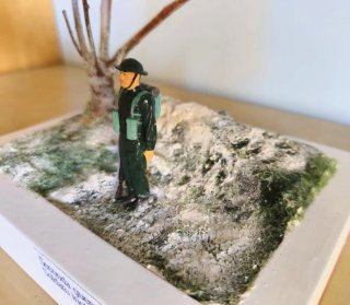 Diorama artigianale seconda guerra mondiale