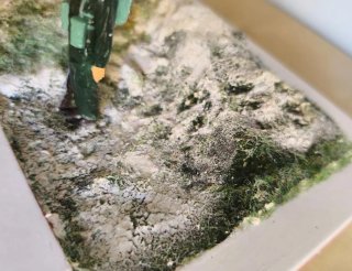 Diorama artigianale seconda guerra mondiale