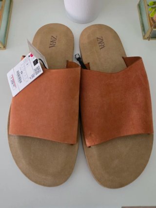 Sandalias Zara Hombre Marrones Talla 42