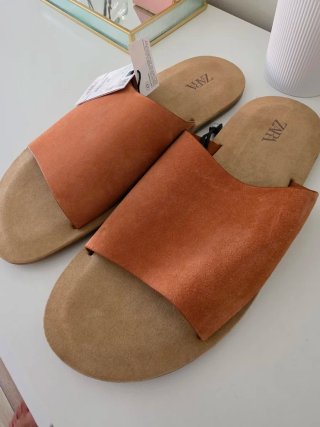 Sandalias Zara Hombre Marrones Talla 42