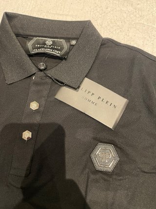 Polo Philipp Plein Negro Talla  L