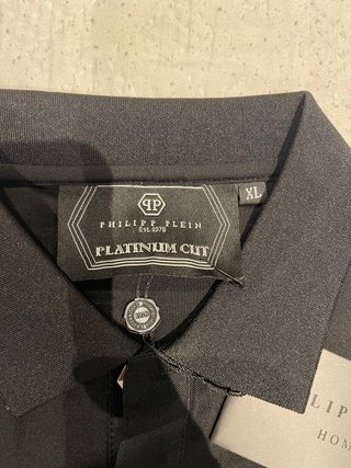 Polo Philipp Plein Negro Talla  L
