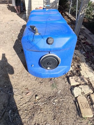Depósito agua 1000L azul