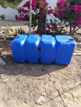 Depósito agua 1000L azul