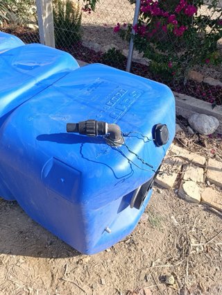 Depósito agua 1000L azul