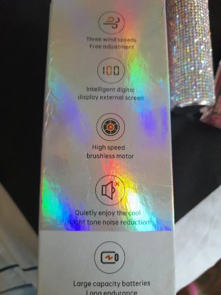 Ventilador de mano con brillantes