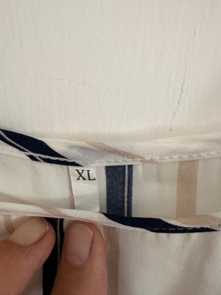 Vestito donna fantasia righe taglia XL
