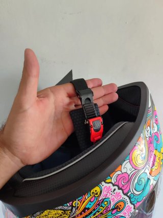 Casco Moto Integral Talla S Gato Colorido