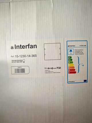 Plafón de techo cristal y plástico