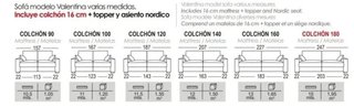SOFÁ CAMA ITALIANO VALENTINA