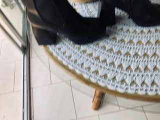 Botas negras plataforma tacón ancho