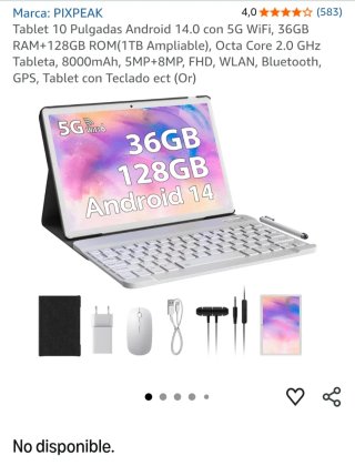 Tablet Android Genérica Blanca.