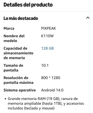 Tablet Android Genérica Blanca.