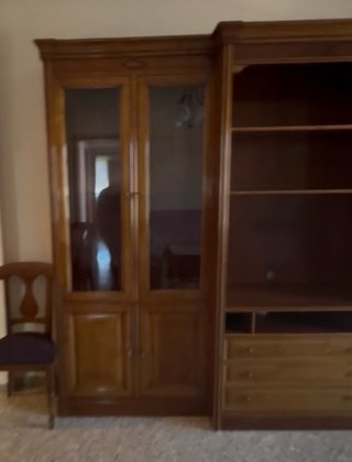 Muebles conjunto de madera buena antigua