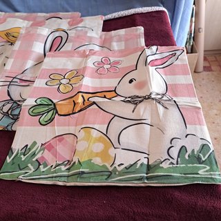 4 fundas de cojin de tamaño 45x45 cms de lino