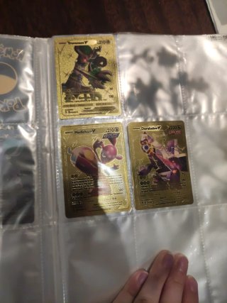 Cartas Pokémon Doradas V - Trevenant, Medicham, Du