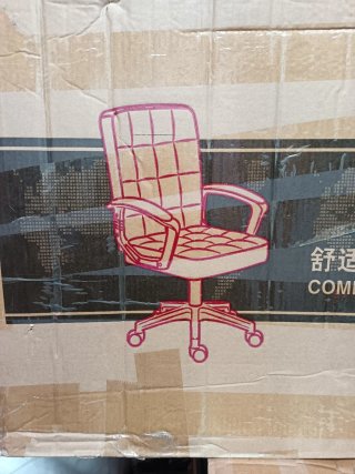 Silla de oficina polipiel negra