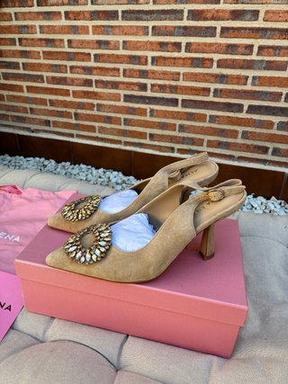 Zapatos Alma en Pena Talla 39 Piel Beige
