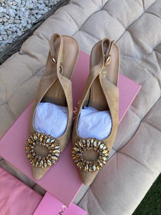 Zapatos Alma en Pena Talla 39 Piel Beige