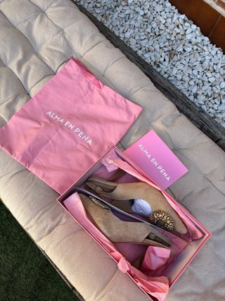 Zapatos Alma en Pena Talla 39 Piel Beige