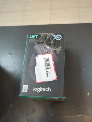 Ratón Vertical Logitech Negro/Gris