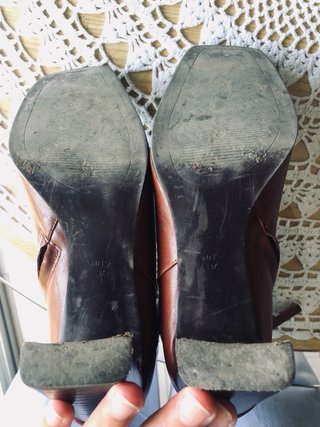 Botas piel marrón hasta pantorrilla
