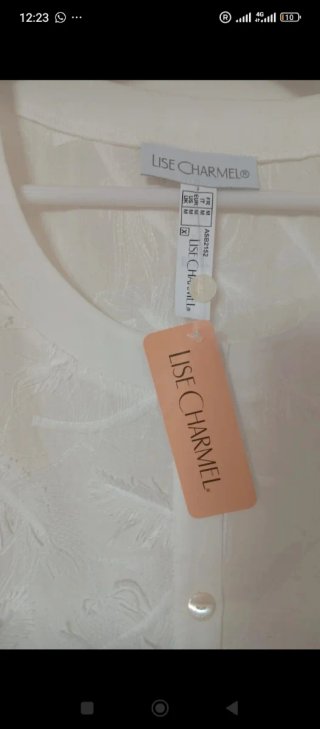 Lise Charmel Blusa Blanca Encaje