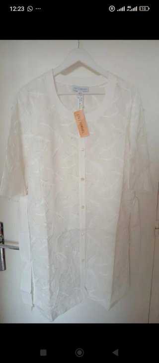 Lise Charmel Blusa Blanca Encaje