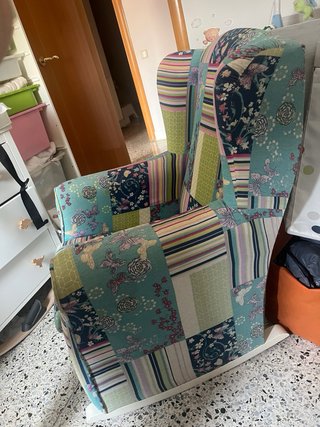 Butaca de lactancia patchwork