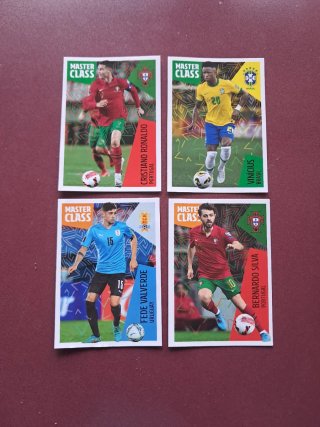 4 Cromos Master Class Real Madrid