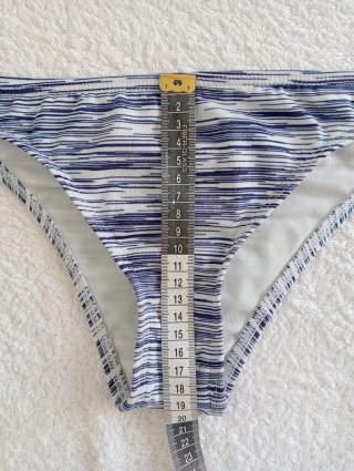 Bikini Roxy Talla S/M Rayas Azul Blanco