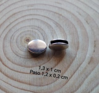 119 Entrep. Ovaladas Aleación Abalorios Pulseras