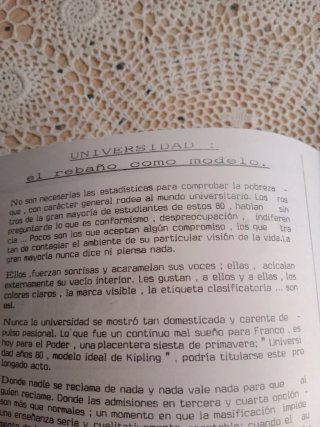 Bases Autónomas -Revista .1986.